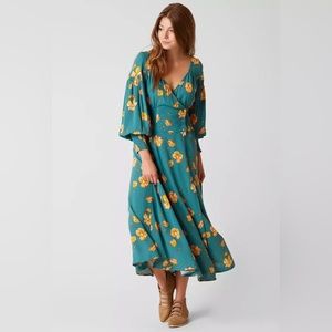 Free People So Sweetly Dress in Juniper. Size S.